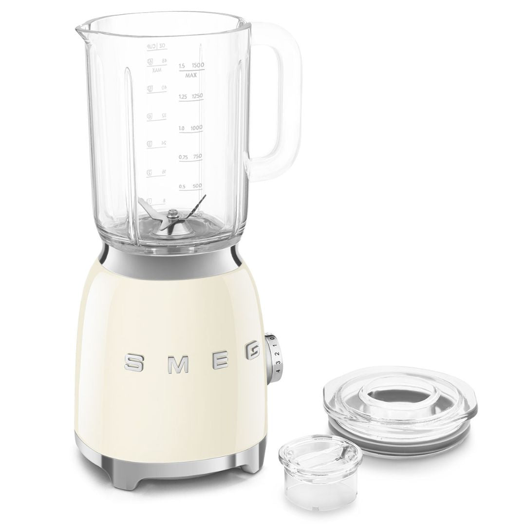 SMEG BLF03CREU Frullatore da Tavolo 1,5 L Panna 4 Velocità Tritaghiaccio 800W