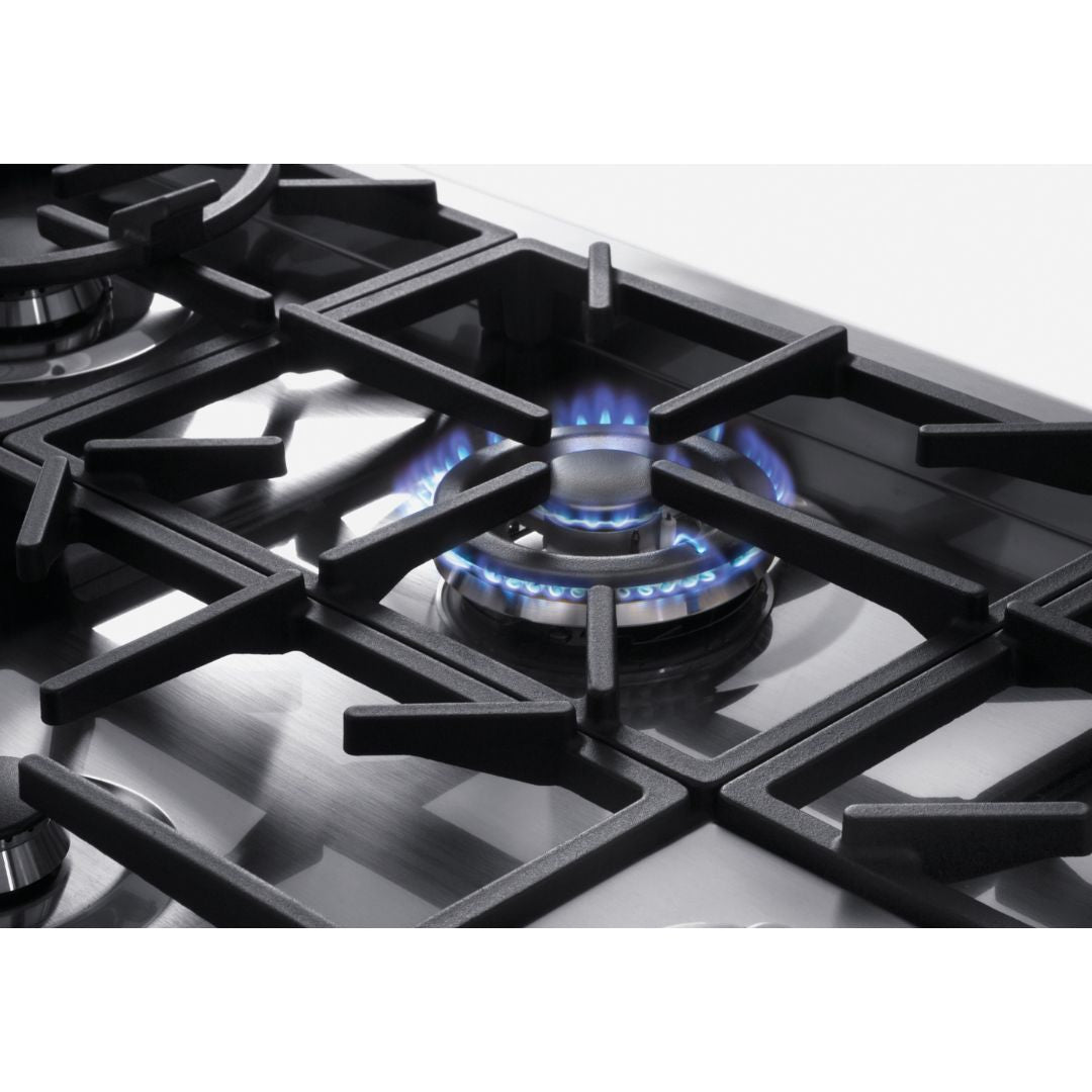 FOSTER MILANO 7638000 Piano Cottura a Gas da Incasso 5 Fuochi in Acciaio Inox Satinato cm. 105 x 56