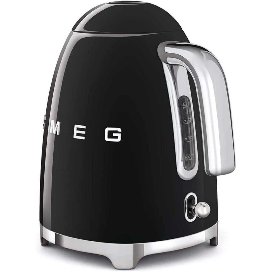 SMEG KLF04BLEU Bollitore Elettrico Anni '50 Nero 1,7L Temperatura Variabile