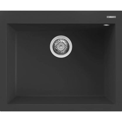 ELLECI QUADRA 110 LGQ11059 Lavello da Incasso 1 Vasca Granitek® Classic Antracite cm. 61 x 50