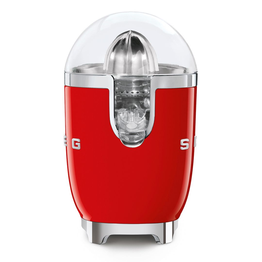 SMEG CJF11RDEU Spremiagrumi Elettrico Rosso Lucido 70W Inox Antigoccia 50’s Style