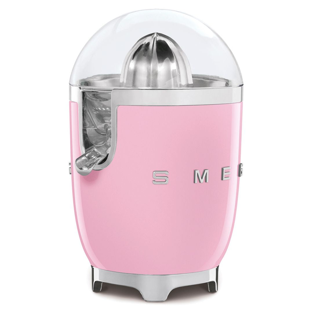 SMEG CJF11PKEU Spremiagrumi Elettrico Rosa Lucido 70W Inox Antigoccia 50’s Style