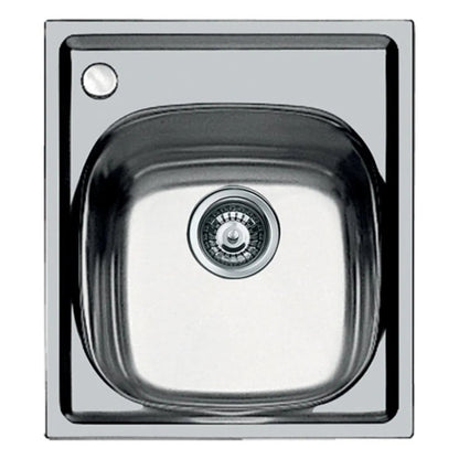 Foster 1144002 S1000 Lavello Incasso Inox Spazzolato Miscelatore Sinistro cm 44x50