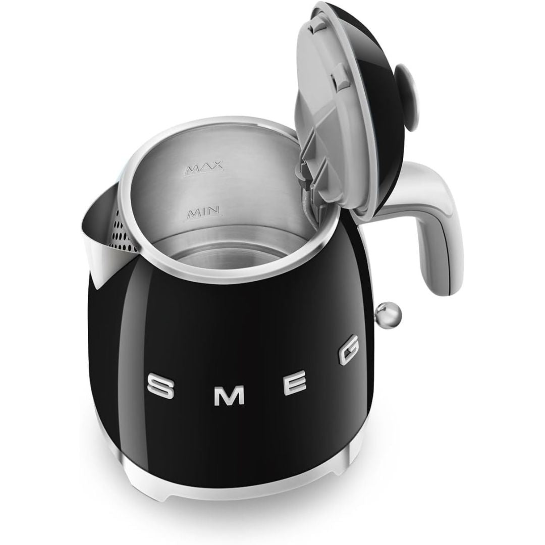 SMEG KLF05BLEU Bollitore Elettrico Nero Mini 0,8 L Estetica 50’s Style