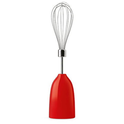 SMEG HBF03RDEU Frullatore a Immersione con Frusta e Tritatutto Rosso 700W