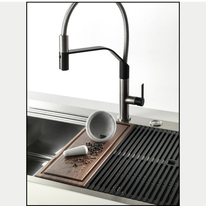 Foster Milanello 1040052 Lavello Filotop 1 Vasca Sinistra Gocciolatoio Destra Acciaio inox mm. 806 x 520