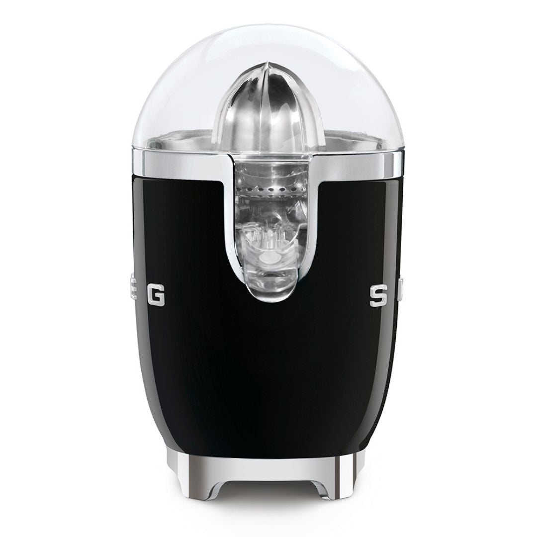 Smeg CJF11BLEU Spremiagrumi Elettrico Nero Lucido 70W Inox Antigoccia 50’s Style