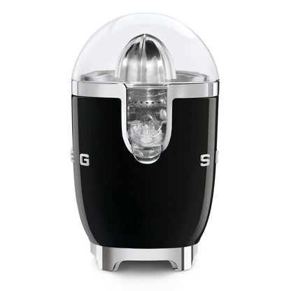 Smeg CJF11BLEU Spremiagrumi Elettrico Nero Lucido 70W Inox Antigoccia 50’s Style