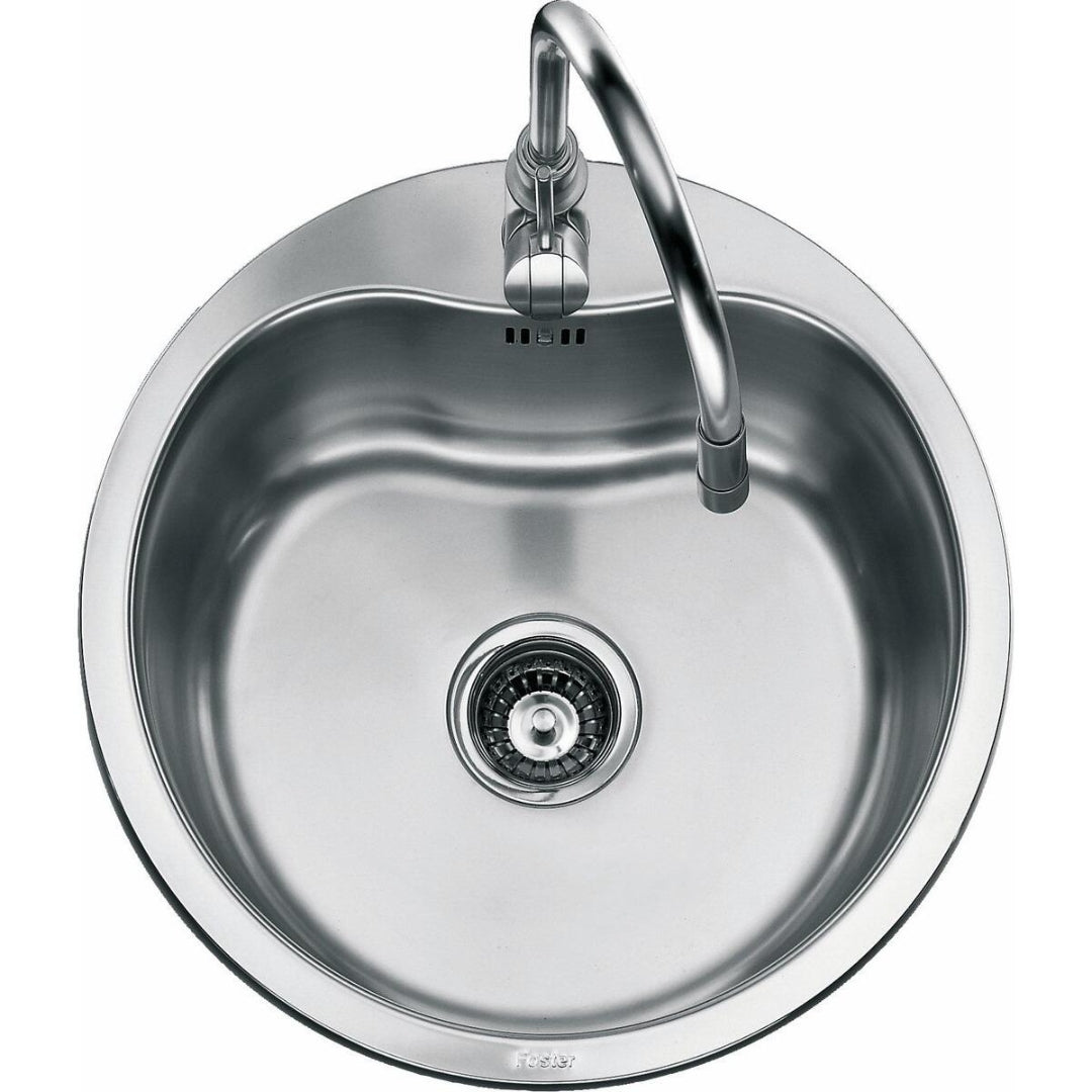 Foster Rondò 1052460 Lavello 1 Vasca Acciaio Inox Microdecor diam. cm. 52