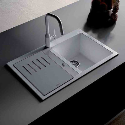 ELLECI ATH040BK Element 420 Tagliere Cucina Multifunzione HPL Nero cm. 42 x 28