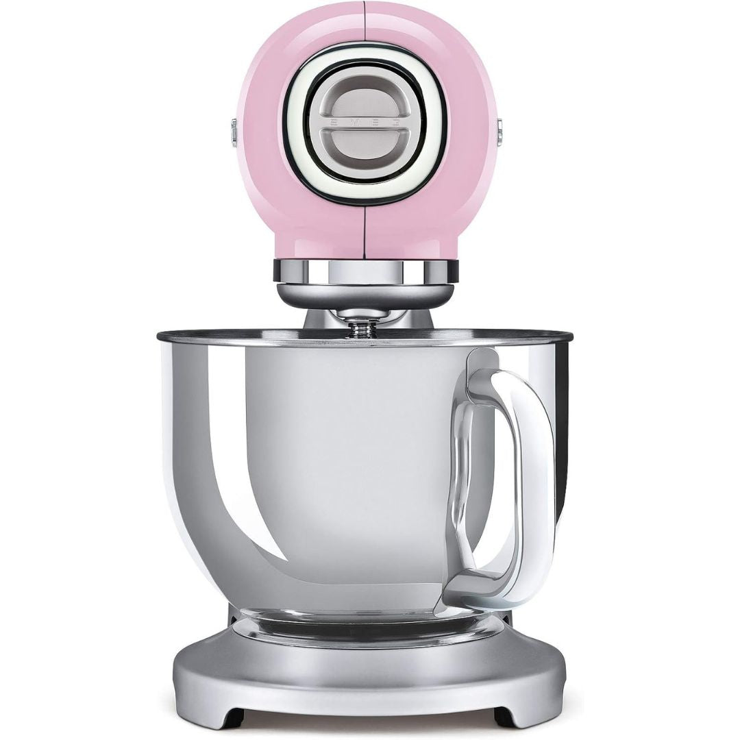 SMEG SMF02PKEU Impastatrice Planetaria Rosa 800W 4,8L 10 Velocità Smooth Start