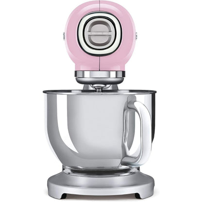 SMEG SMF02PKEU Impastatrice Planetaria Rosa 800W 4,8L 10 Velocità Smooth Start