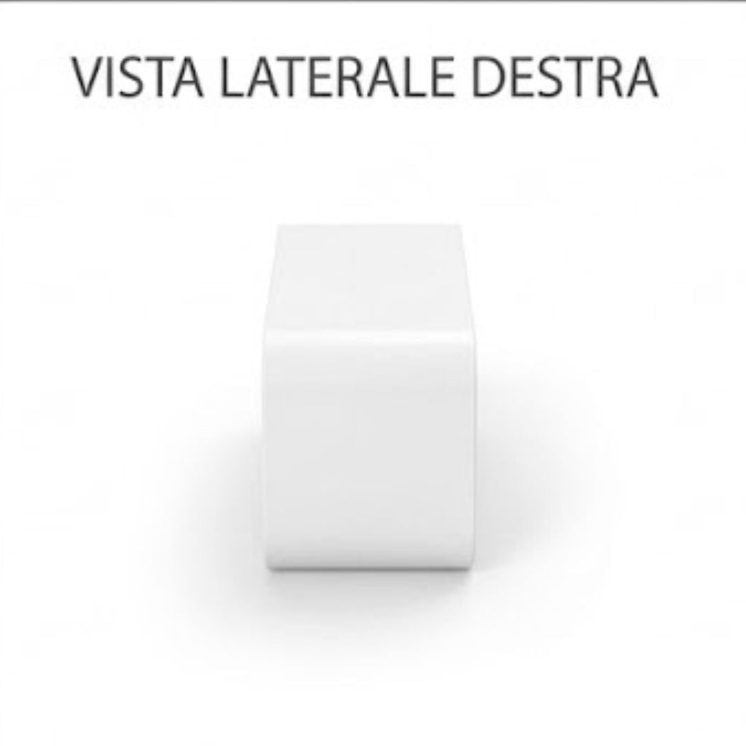 FOSTER 9700533 Connettore Bianco a Sezione Rettangolare mm. 227 x 94