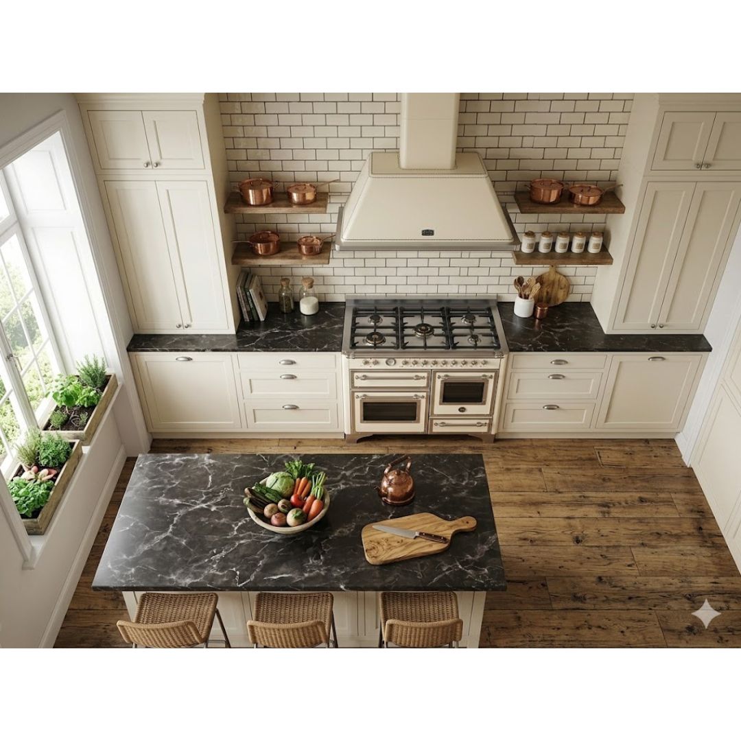 F.LLI BERTAZZONI HERITAGE HER106L3EAVT2 Cucina Avorio 6 Fuochi Gas con Triplo Forno Elettrico Multifunzione e Air Fryer cm. 100 x 60