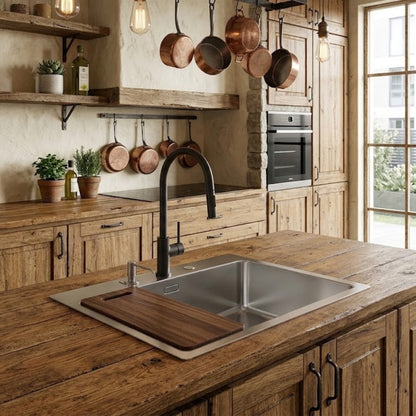 Foster KE 2265050 Lavello Incasso Filotop 1 Vasca Inox Spazzolato cm. 56 x 52