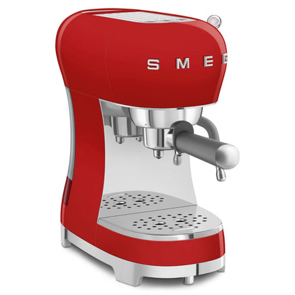 SMEG ECF02RDEU Macchina Caffe Espresso 1350W 50's Style Rosso 10 Tazze