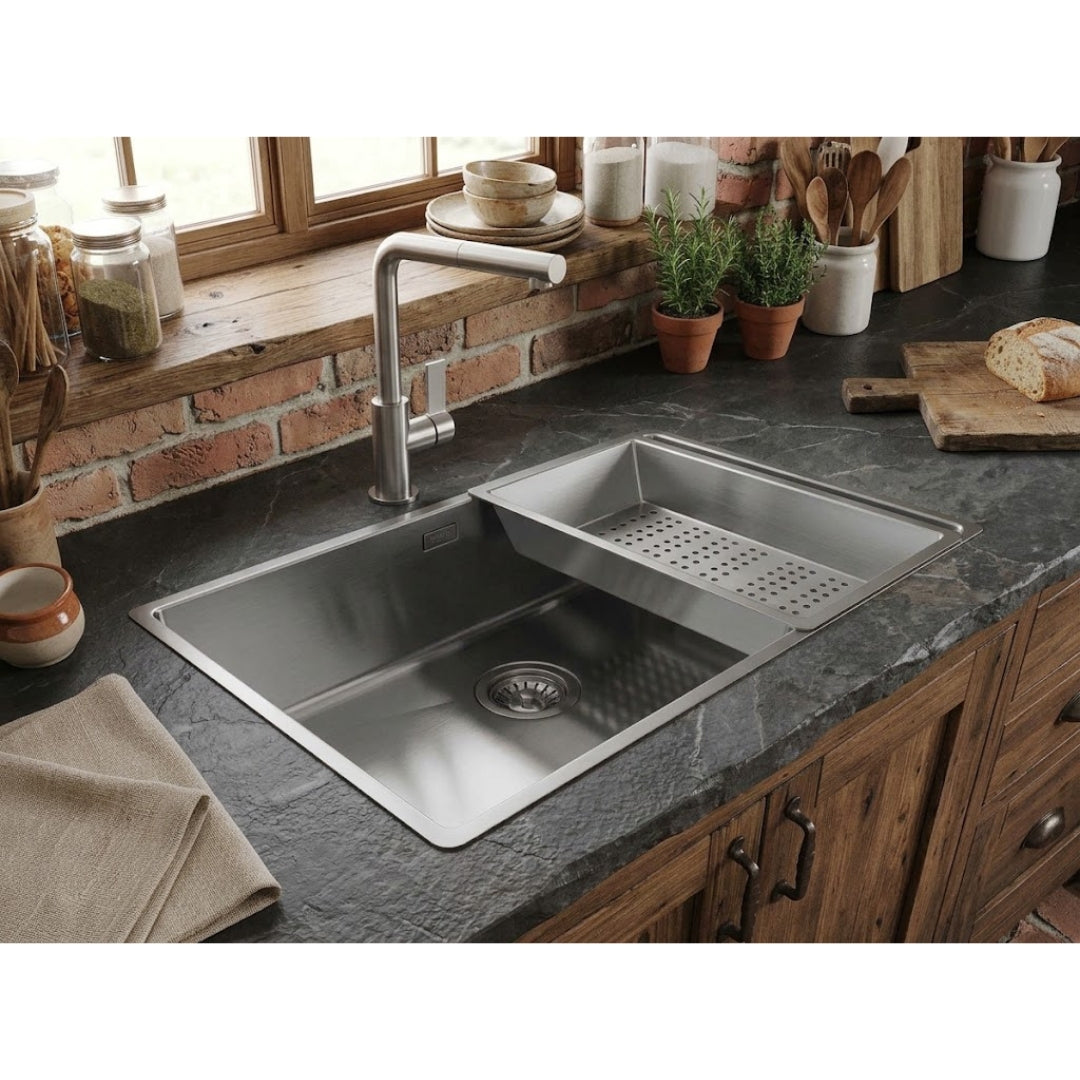 Foster 8156000 Vaschetta per Lavello Scolapasta Forata Inox cm 21,5x40