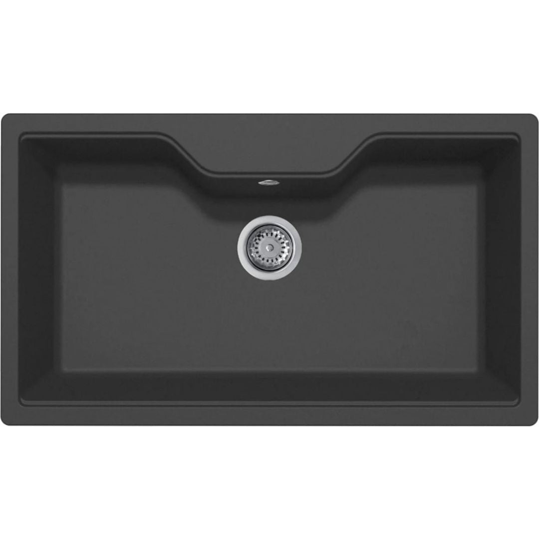 ELLECI FOX 360 LGF36059 Lavello Incasso Sopratop 1 Vasca Sopratop Granitek Antrac86 x 50