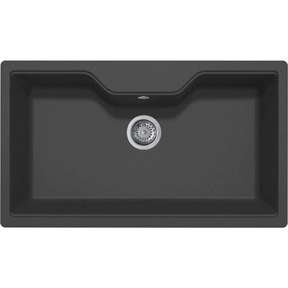 ELLECI FOX 360 LGF36059 Lavello Incasso Sopratop 1 Vasca Sopratop Granitek Antrac86 x 50