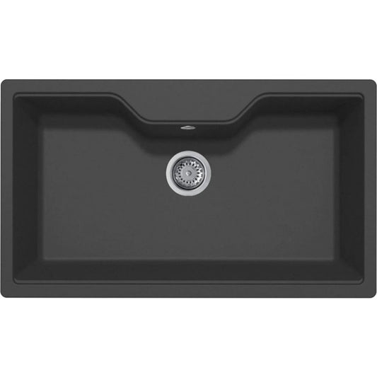 ELLECI FOX 360 LGF36059 Lavello Incasso Sopratop 1 Vasca Sopratop Granitek Antrac86 x 50