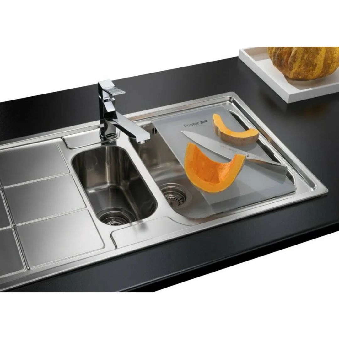 FOSTER 8631300 Tagliere da Cucina in Cristallo 23 x 41 cm