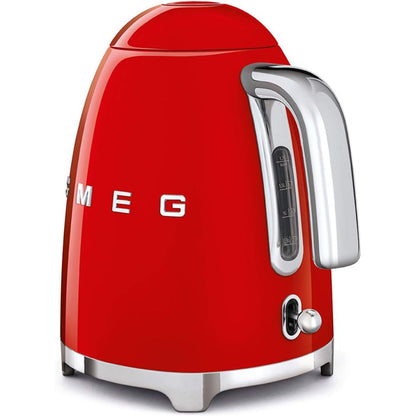 SMEG KLF03RDEU Bollitore Elettrico Capacita 1.7 Lt. Rosso Estetica 50’s Style
