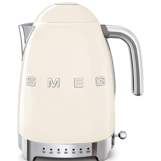 SMEG KLF04CREU Bollitore Elettrico Anni 50 Panna 1,7Lt Temperatura Variabile