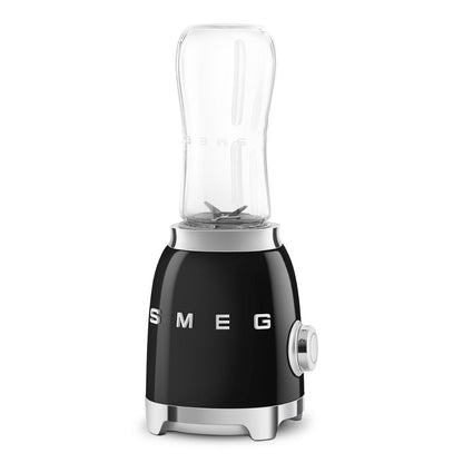 SMEG PED PBF01BLEU Frullatore Compatto da Tavolo Multifunzione 2 Velocità Antiscivolo 300W Nero