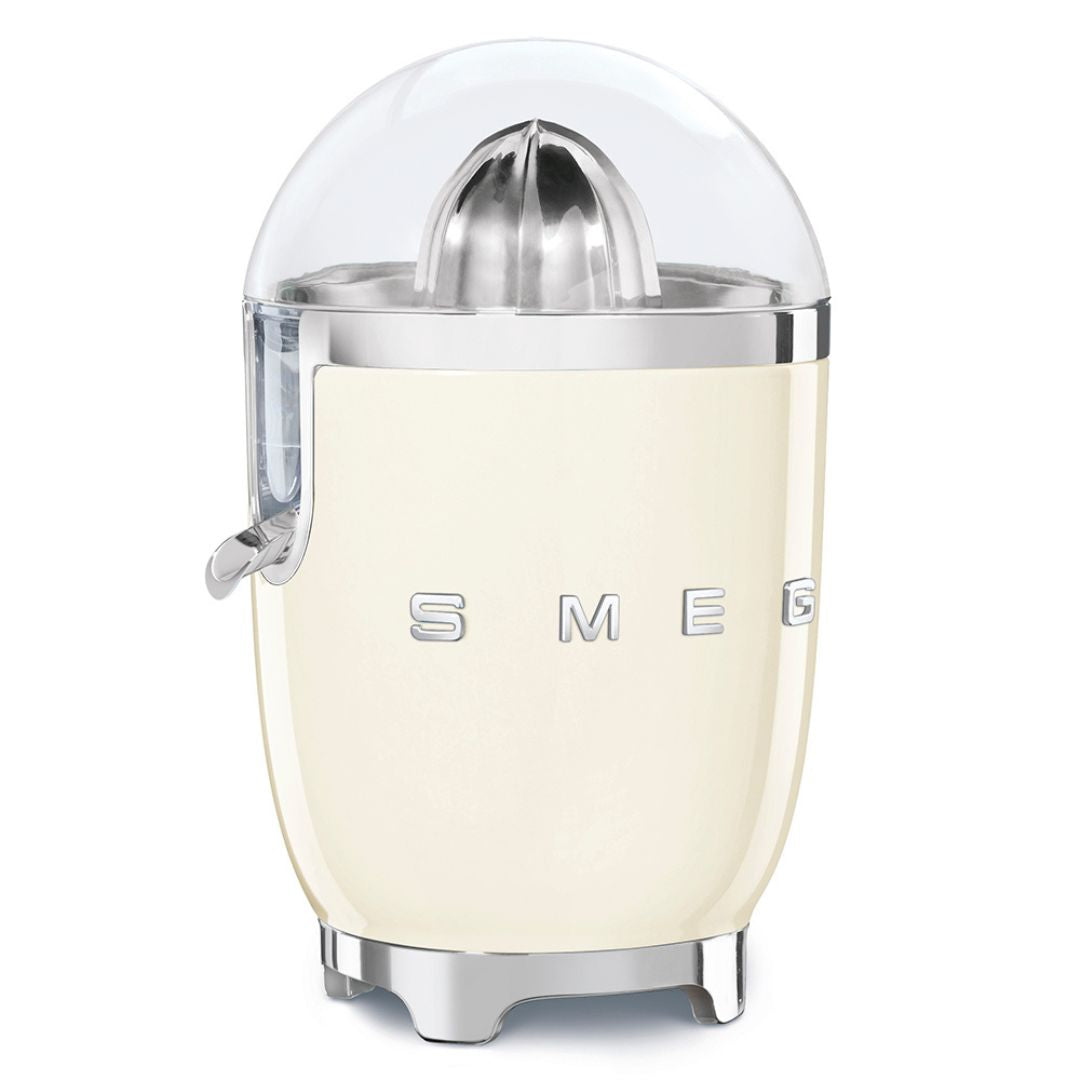 SMEG CJF11CREU Spremiagrumi Elettrico Panna Lucido 70W Inox Antigoccia 50’s Style