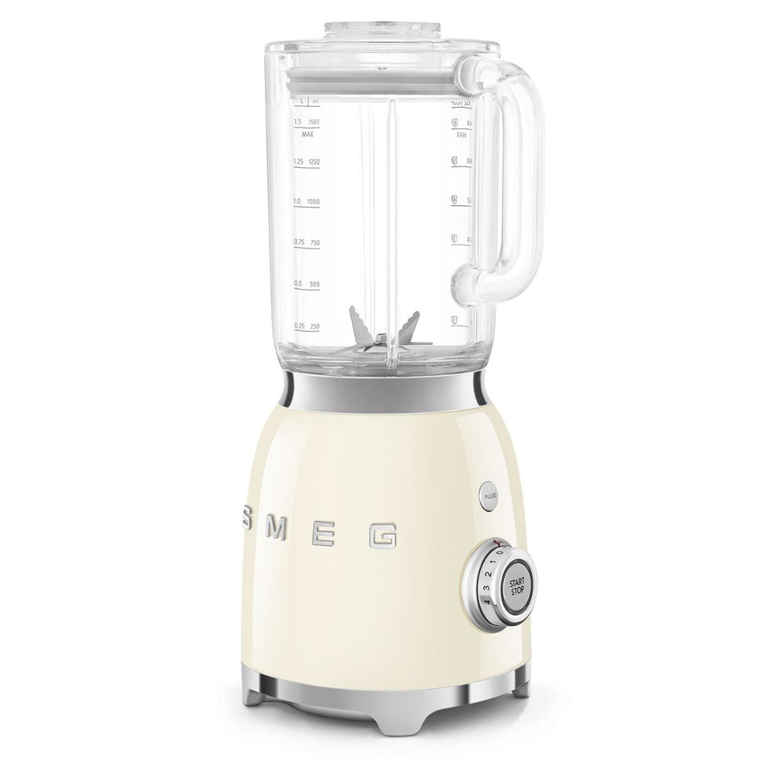 SMEG BLF03CREU Frullatore da Tavolo 1,5 L Panna 4 Velocità Tritaghiaccio 800W