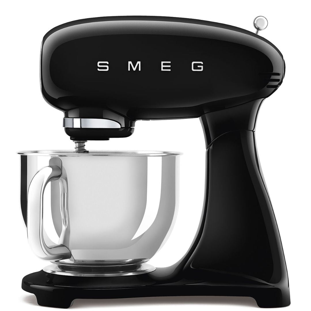 SMEG SMF03BLEU Impastatrice Planetaria 800W Nero 4,8L 10 Velocità con Accessori