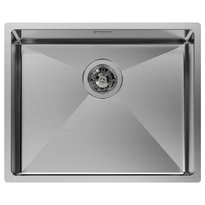 Foster Quadra 1715050 Lavello 1 Vasca Incasso Sopratop/Filotop Acciaio Inox Spazzolato cm. 54 x 44