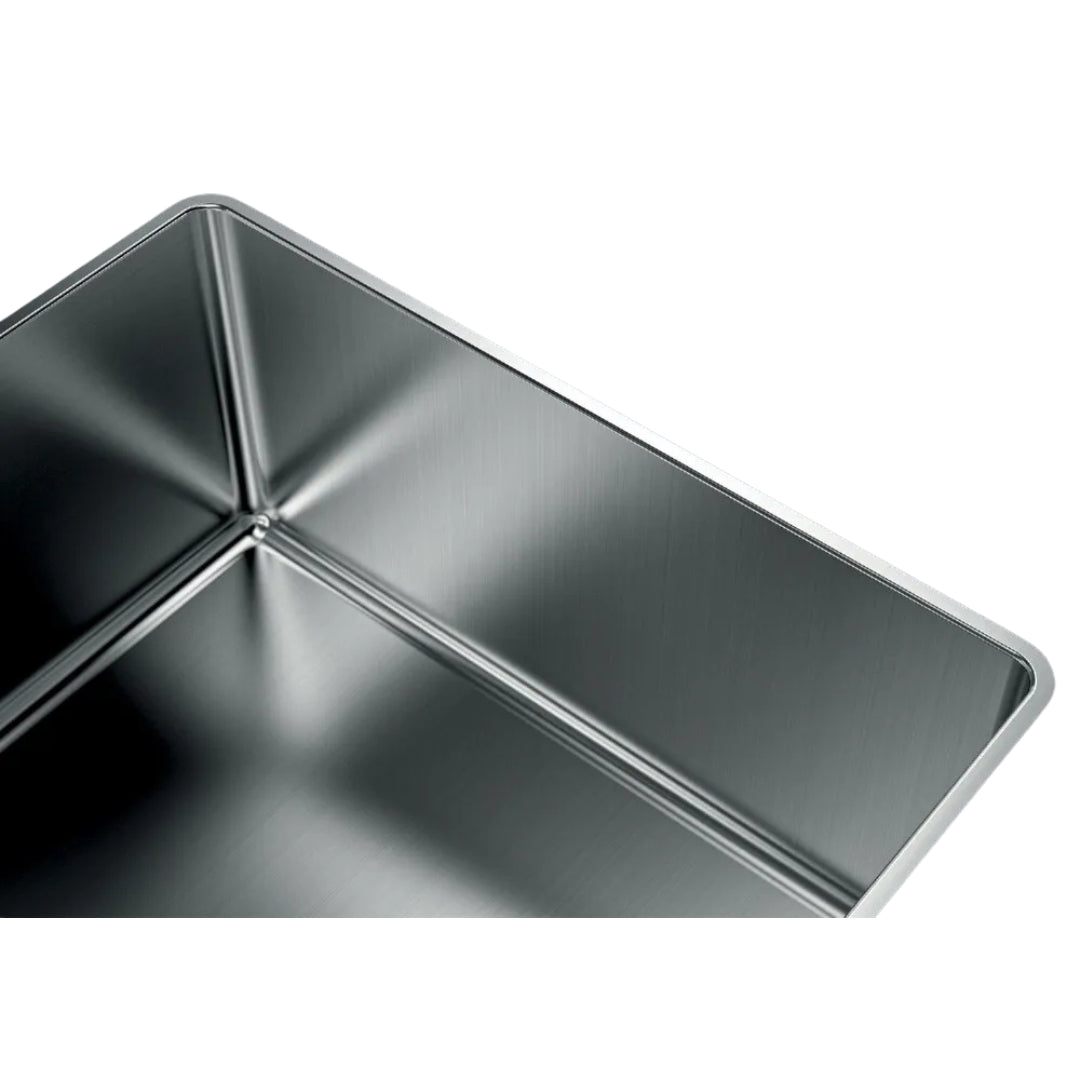 Foster Phantom 4371001 Lavello 1 Vasca Incasso Filotop Acciaio Inox Spazzolato cm. 72 x 41
