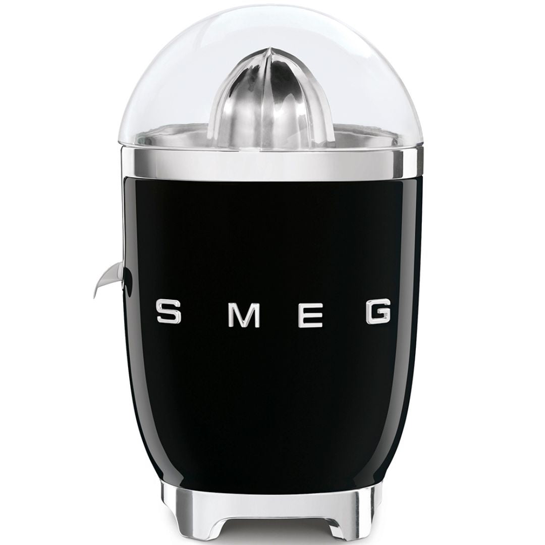 Smeg CJF11BLEU Spremiagrumi Elettrico Nero Lucido 70W Inox Antigoccia 50’s Style
