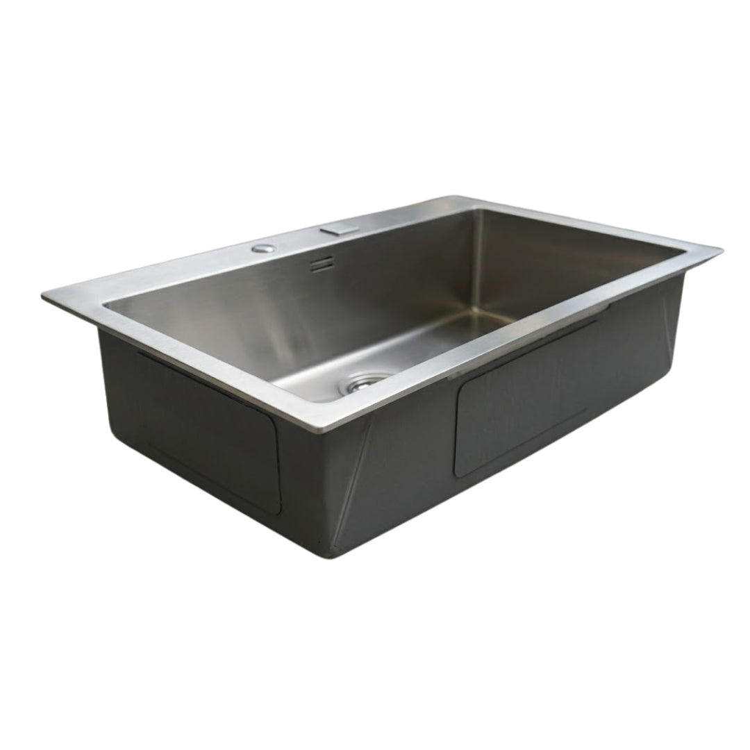 Foster S4001 3367050 Lavello 1 Vasca Incasso Sopratop/Filotop Acciaio Inox Spazzolato cm. 86 x 52