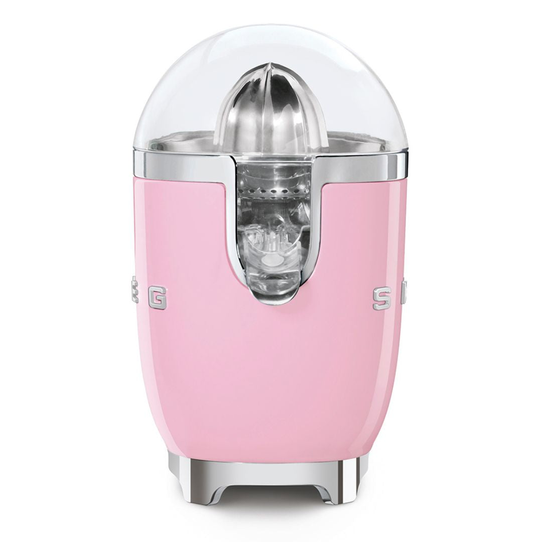SMEG CJF11PKEU Spremiagrumi Elettrico Rosa Lucido 70W Inox Antigoccia 50’s Style