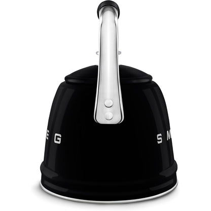 SMEG WKF01BL Bollitore Fischio Nero 50’s Style Capacità 2,3 L Manico Ergonomico
