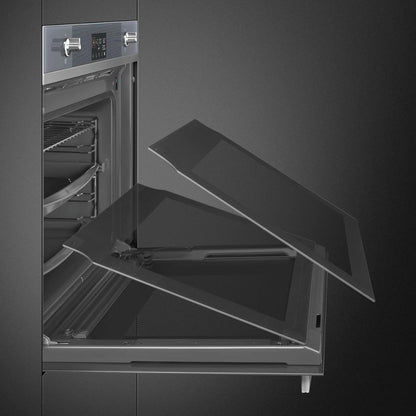 SMEG SOP6102S2PS Galileo Forno Combinato Vapore Pirolitico 68 Lt. Argento cm. 60 x 60