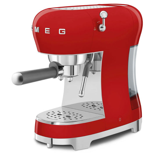 SMEG ECF02RDEU Macchina Caffe Espresso 1350W 50's Style Rosso 10 Tazze