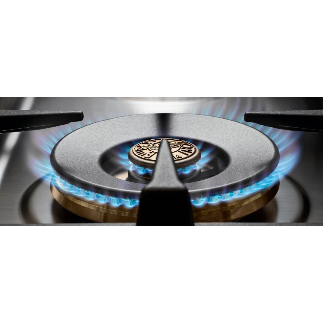 F.LLI BERTAZZONI MPL96L1EXC Cucina 6 Fuochi con Forno Elettrico Acciaio Inox cm. 90 × 60