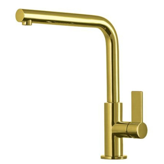 FOSTER OMEGA GOLD 8497700 Miscelatore Monocomando Cucina Oro con Canna Girevole 360°