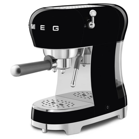 SMEG ECF02BLEU Macchina Da Caffè Espresso Manuale 50's Style 1350W Nero