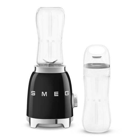 SMEG PED PBF01BLEU Frullatore Compatto da Tavolo Multifunzione 2 Velocità Antiscivolo 300W Nero