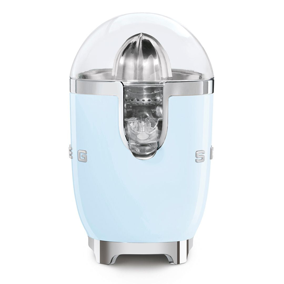 SMEG CJF11PBEU Spremiagrumi Elettrico Azzurro 70W Antigoccia Inox 50’s Style