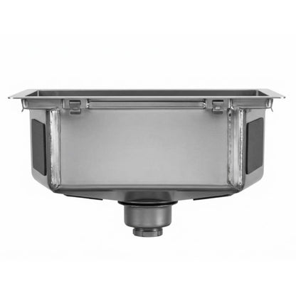 Foster Quadra 1218050 Lavello Incasso Sopratop/Filotop Acciaio Inox Spazzolato 1 Vasca cm. 86 x 46