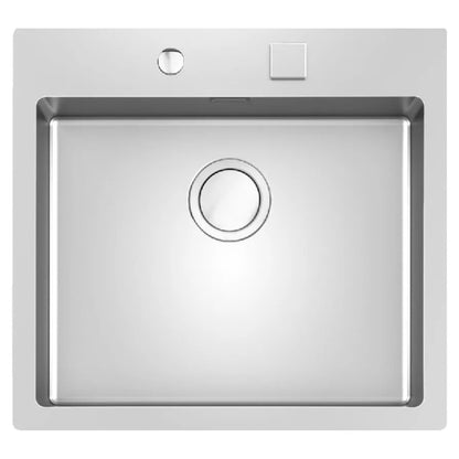 Foster S4001 3365050 Lavello 1 Vasca Incasso Filotop Acciaio Inox Spazzolato cm. 56 x 52