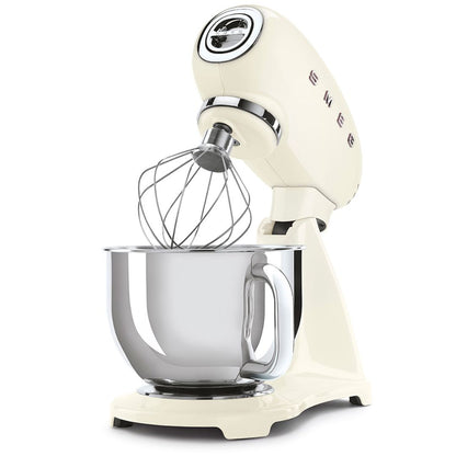 SMEG Impastatrice Planetaria SMF03CREU 800W Crema 4,8L 10 Velocità 50's Style