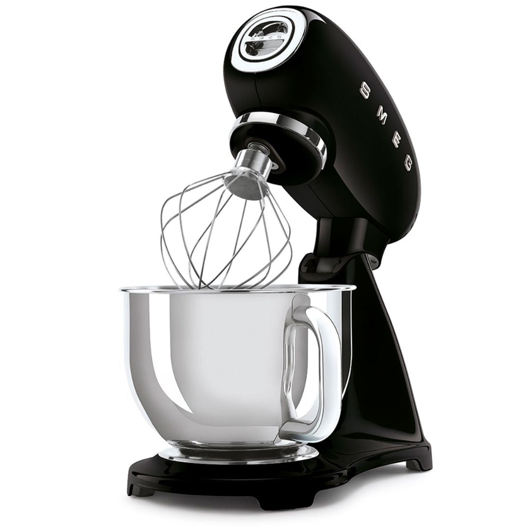 SMEG SMF03BLEU Impastatrice Planetaria 800W Nero 4,8L 10 Velocità con Accessori