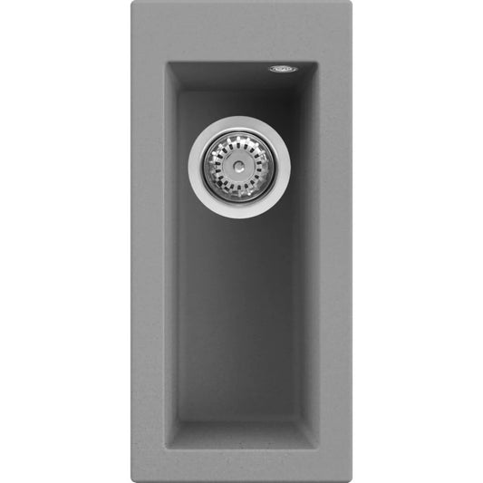 Elleci LGQ05048 Lavello 1 Vasca Incasso Sopratop Granitek Cemento cm. 23 x 50