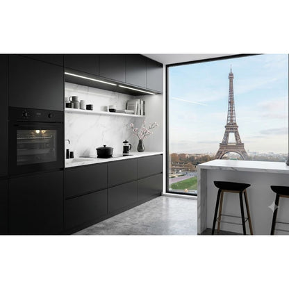 Silverline 6502.6.733.04 Forno Elettrico Ventilato 72 Lt Classe A Nero cm. 60 x 60
